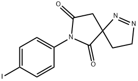 7-(4-iodophenyl)-1,2,7-triazaspiro[4.4]non-1-ene-6,8-dione Struktur