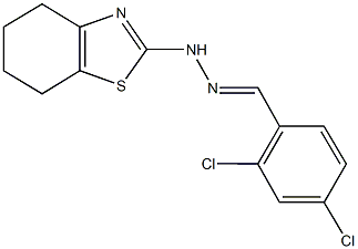 2,4-dichlorobenzaldehyde 4,5,6,7-tetrahydro-1,3-benzothiazol-2-ylhydrazone Struktur