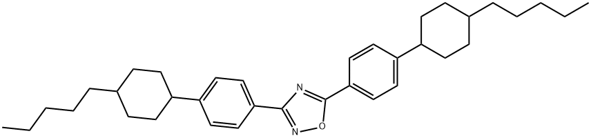 3,5-bis[4-(4-pentylcyclohexyl)phenyl]-1,2,4-oxadiazole Struktur