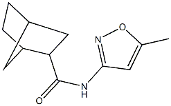 N-(5-methyl-3-isoxazolyl)bicyclo[2.2.1]heptane-2-carboxamide Struktur