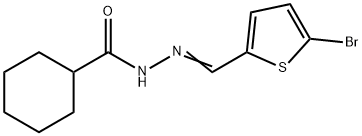 N'-[(5-bromo-2-thienyl)methylene]cyclohexanecarbohydrazide Struktur