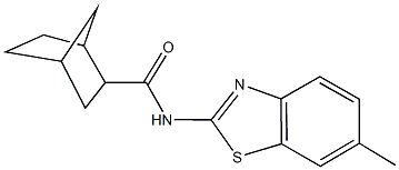 N-(6-methyl-1,3-benzothiazol-2-yl)bicyclo[2.2.1]heptane-2-carboxamide Struktur