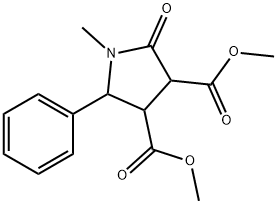 dimethyl 1-methyl-2-oxo-5-phenyl-3,4-pyrrolidinedicarboxylate Struktur