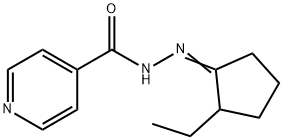 N'-(2-ethylcyclopentylidene)isonicotinohydrazide Struktur