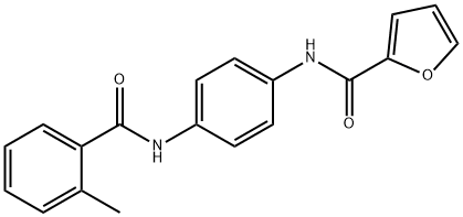 N-{4-[(2-methylbenzoyl)amino]phenyl}-2-furamide Struktur