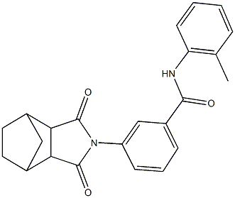 3-(3,5-dioxo-4-azatricyclo[5.2.1.0~2,6~]dec-4-yl)-N-(2-methylphenyl)benzamide Struktur