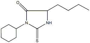 5-butyl-3-cyclohexyl-2-thioxoimidazolidin-4-one Struktur