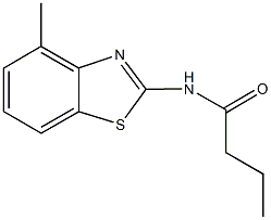 N-(4-methyl-1,3-benzothiazol-2-yl)butanamide Struktur