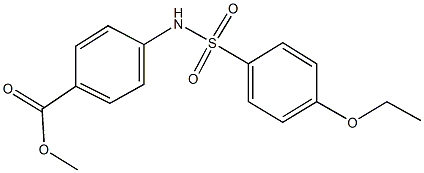 methyl 4-{[(4-ethoxyphenyl)sulfonyl]amino}benzoate Struktur