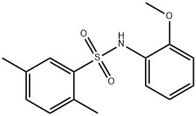 N-(2-methoxyphenyl)-2,5-dimethylbenzenesulfonamide Struktur