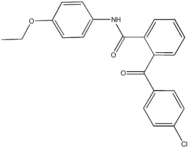 2-(4-chlorobenzoyl)-N-(4-ethoxyphenyl)benzamide Struktur