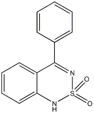 4-phenyl-1H-2,1,3-benzothiadiazine 2,2-dioxide Struktur