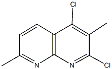 2,4-dichloro-3,7-dimethyl[1,8]naphthyridine Struktur