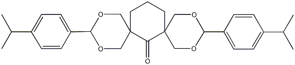 3,11-bis(4-isopropylphenyl)-2,4,10,12-tetraoxadispiro[5.1.5.3]hexadecan-7-one Struktur