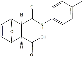 3-(4-toluidinocarbonyl)-7-oxabicyclo[2.2.1]hept-5-ene-2-carboxylic acid Struktur