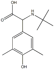 (tert-butylamino)(4-hydroxy-3,5-dimethylphenyl)acetic acid Struktur