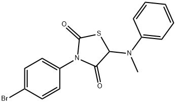 3-(4-bromophenyl)-5-(methylanilino)-1,3-thiazolidine-2,4-dione Struktur