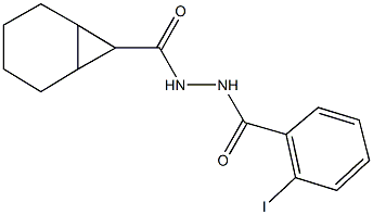 N'-(2-iodobenzoyl)bicyclo[4.1.0]heptane-7-carbohydrazide Struktur