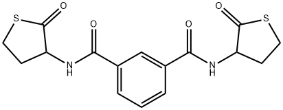 N~1~,N~3~-bis(2-oxotetrahydro-3-thienyl)isophthalamide Struktur