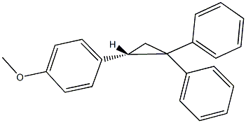 4-(2,2-diphenylcyclopropyl)phenyl methyl ether Struktur