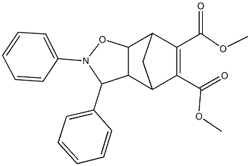 dimethyl 4,5-diphenyl-3-oxa-4-azatricyclo[5.2.1.0~2,6~]dec-8-ene-8,9-dicarboxylate Struktur