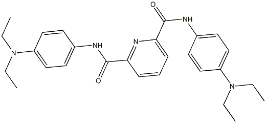 N~2~,N~6~-bis[4-(diethylamino)phenyl]pyridine-2,6-dicarboxamide Struktur