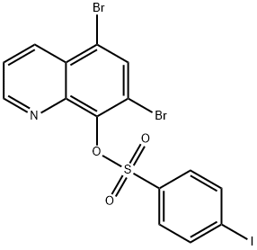 5,7-dibromo-8-quinolinyl 4-iodobenzenesulfonate Struktur