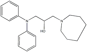 1-(1-azepanyl)-3-(diphenylamino)-2-propanol Struktur