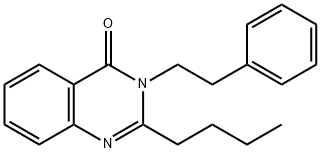 2-butyl-3-(2-phenylethyl)-4(3H)-quinazolinone Struktur