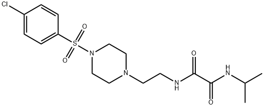 N~1~-(2-{4-[(4-chlorophenyl)sulfonyl]-1-piperazinyl}ethyl)-N~2~-isopropylethanediamide Struktur