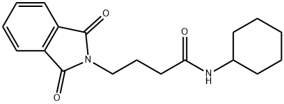 N-cyclohexyl-4-(1,3-dioxo-1,3-dihydro-2H-isoindol-2-yl)butanamide Struktur