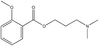 3-(dimethylamino)propyl 2-methoxybenzoate Struktur