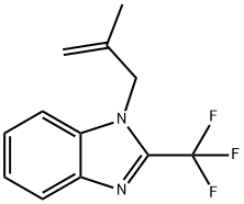 1-(2-methyl-2-propenyl)-2-(trifluoromethyl)-1H-benzimidazole Struktur