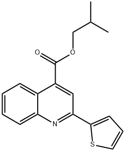 isobutyl 2-(2-thienyl)-4-quinolinecarboxylate Struktur