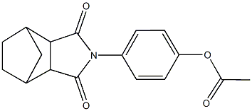 4-(3,5-dioxo-4-azatricyclo[5.2.1.0~2,6~]dec-4-yl)phenyl acetate Struktur