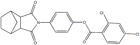 4-(3,5-dioxo-4-azatricyclo[5.2.1.0~2,6~]dec-4-yl)phenyl 2,4-dichlorobenzoate Struktur