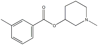 1-methyl-3-piperidinyl 3-methylbenzoate Struktur