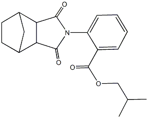 isobutyl 2-(3,5-dioxo-4-azatricyclo[5.2.1.0~2,6~]dec-4-yl)benzoate Struktur