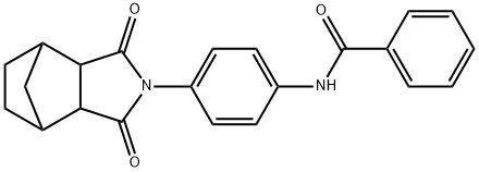 N-[4-(3,5-dioxo-4-azatricyclo[5.2.1.0~2,6~]dec-4-yl)phenyl]benzamide Struktur