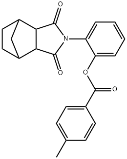 2-(3,5-dioxo-4-azatricyclo[5.2.1.0~2,6~]dec-4-yl)phenyl 4-methylbenzoate Struktur