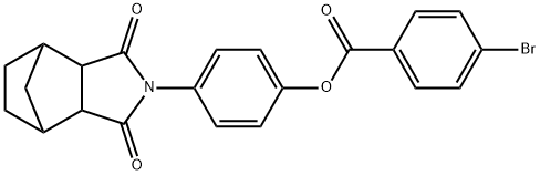 4-(3,5-dioxo-4-azatricyclo[5.2.1.0~2,6~]dec-4-yl)phenyl 4-bromobenzoate Struktur