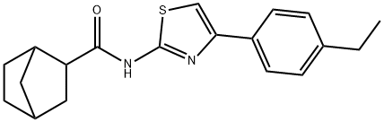 N-[4-(4-ethylphenyl)-1,3-thiazol-2-yl]bicyclo[2.2.1]heptane-2-carboxamide Struktur