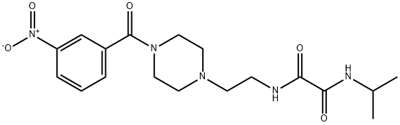 N~1~-[2-(4-{3-nitrobenzoyl}-1-piperazinyl)ethyl]-N~2~-isopropylethanediamide Struktur