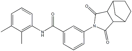 N-(2,3-dimethylphenyl)-3-(3,5-dioxo-4-azatricyclo[5.2.1.0~2,6~]dec-4-yl)benzamide Struktur