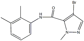 4-bromo-N-(2,3-dimethylphenyl)-1-methyl-1H-pyrazole-5-carboxamide Struktur