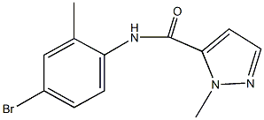 N-(4-bromo-2-methylphenyl)-1-methyl-1H-pyrazole-5-carboxamide Struktur