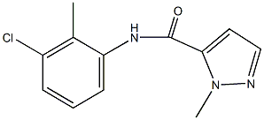 N-(3-chloro-2-methylphenyl)-1-methyl-1H-pyrazole-5-carboxamide Struktur