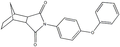 4-(4-phenoxyphenyl)-4-azatricyclo[5.2.1.0~2,6~]decane-3,5-dione Struktur