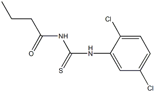 N-butyryl-N'-(2,5-dichlorophenyl)thiourea Struktur