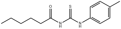 N-hexanoyl-N'-(4-methylphenyl)thiourea Struktur